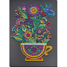 Main Bead Embroidery Kit Cup of happiness (Deco Scenes)