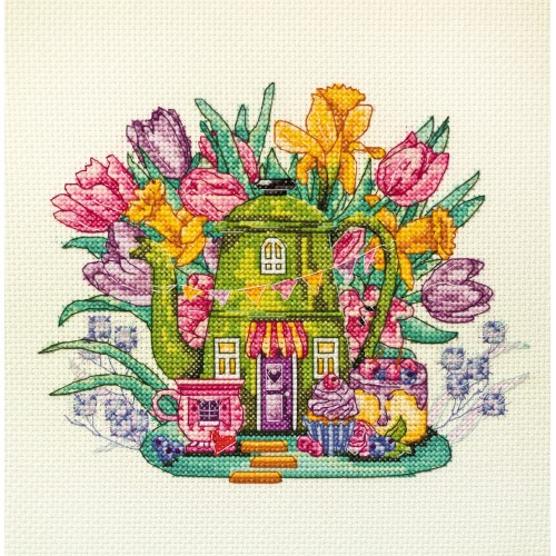 Cross-stitch kits Berry cupcakes (Deco Scenes), AH-145 by Abris Art - buy online! ✿ Fast delivery ✿ Factory price ✿ Wholesale and retail ✿ Purchase Big kits for cross stitch embroidery