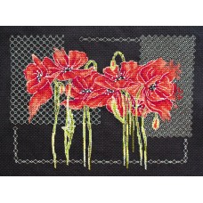 Cross-stitch kits Poppies (Deco Scenes)