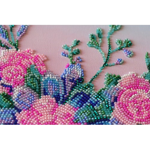 Main Bead Embroidery Kit Moon flowers (Flowers), AB-824 by Abris Art - buy online! ✿ Fast delivery ✿ Factory price ✿ Wholesale and retail ✿ Purchase Great kits for embroidery with beads
