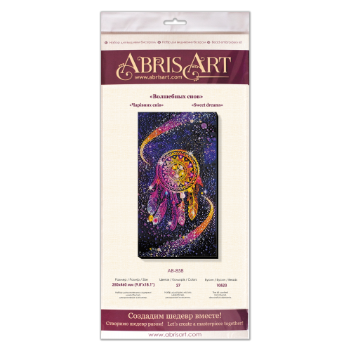 Main Bead Embroidery Kit Sweet dreams (Deco Scenes), AB-858 by Abris Art - buy online! ✿ Fast delivery ✿ Factory price ✿ Wholesale and retail ✿ Purchase Great kits for embroidery with beads