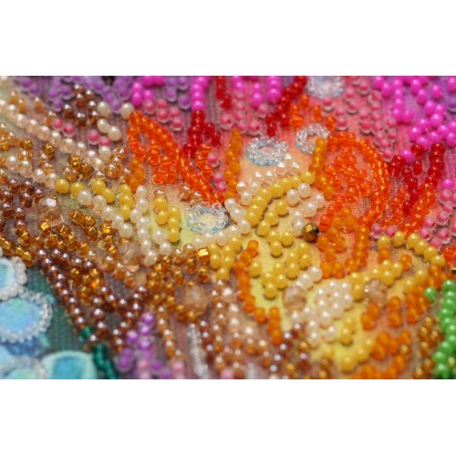 Main Bead Embroidery Kit Rainbow heart (Deco Scenes), AB-859 by Abris Art - buy online! ✿ Fast delivery ✿ Factory price ✿ Wholesale and retail ✿ Purchase Great kits for embroidery with beads