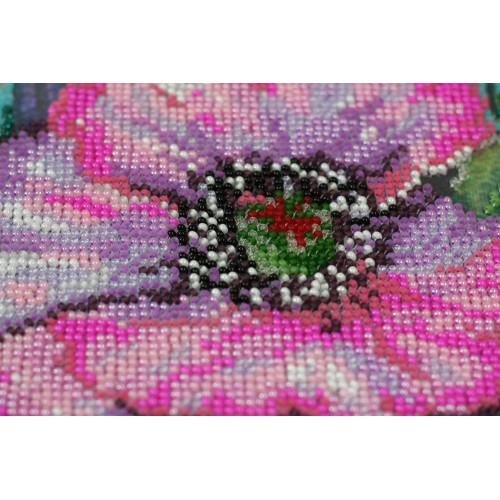 Main Bead Embroidery Kit Delicate poppies (Flowers), AB-841 by Abris Art - buy online! ✿ Fast delivery ✿ Factory price ✿ Wholesale and retail ✿ Purchase Great kits for embroidery with beads