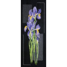 Cross-stitch kits Japanese irises (Flowers)