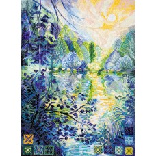 Cross-stitch kits Dawn over the river (Landscapes)