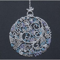 Mini Bead embroidery kit Lace ball (Winter tale)