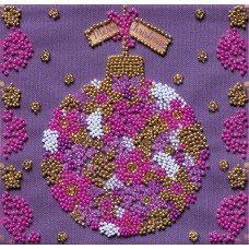 Mini Bead embroidery kit Flower ball (Winter tale)