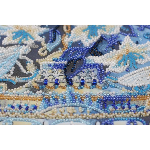 Main Bead Embroidery Kit White magic (Deco Scenes), AB-838 by Abris Art - buy online! ✿ Fast delivery ✿ Factory price ✿ Wholesale and retail ✿ Purchase Great kits for embroidery with beads