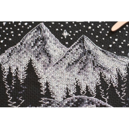 Cross-stitch kits In the mountains (Landscapes), AH-114 by Abris Art - buy online! ✿ Fast delivery ✿ Factory price ✿ Wholesale and retail ✿ Purchase Big kits for cross stitch embroidery