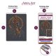 Bead Embroidery Kit on Art Canvas "Born to Shine"