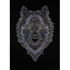 Cross-stitch kits Silver wolf (Animals)