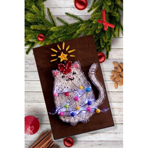 Creative Kit/String Art Nice kitty, ABC-022 by Abris Art - buy online! ✿ Fast delivery ✿ Factory price ✿ Wholesale and retail ✿ Purchase String art