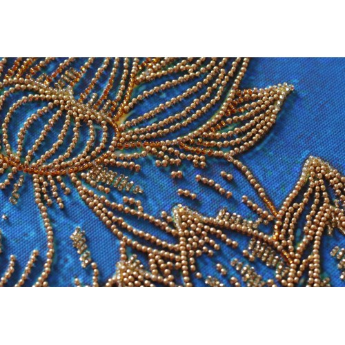 Main Bead Embroidery Kit Koi blue (Deco Scenes), AB-825 by Abris Art - buy online! ✿ Fast delivery ✿ Factory price ✿ Wholesale and retail ✿ Purchase Great kits for embroidery with beads