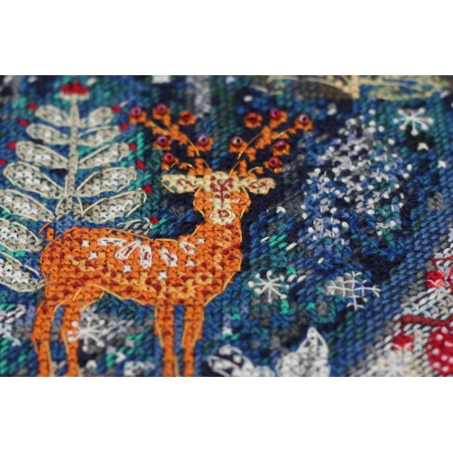 Cross-stitch kits In the winter forest one day (Winter tale), AH-153 by Abris Art - buy online! ✿ Fast delivery ✿ Factory price ✿ Wholesale and retail ✿ Purchase Big kits for cross stitch embroidery