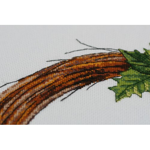 Cross-stitch kits Christmas wreath (Winter tale), AH-154 by Abris Art - buy online! ✿ Fast delivery ✿ Factory price ✿ Wholesale and retail ✿ Purchase Big kits for cross stitch embroidery