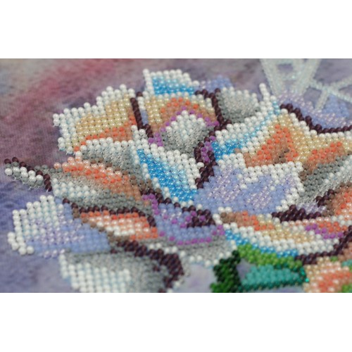 Main Bead Embroidery Kit Blooming sorbet (Flowers), AB-850 by Abris Art - buy online! ✿ Fast delivery ✿ Factory price ✿ Wholesale and retail ✿ Purchase Great kits for embroidery with beads