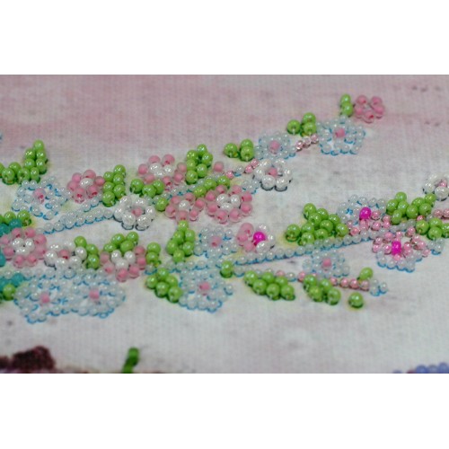 Main Bead Embroidery Kit Love coo (Romanticism), AB-857 by Abris Art - buy online! ✿ Fast delivery ✿ Factory price ✿ Wholesale and retail ✿ Purchase Great kits for embroidery with beads