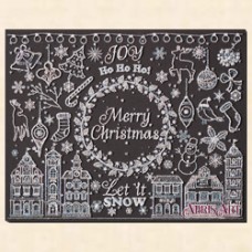 Main Bead Embroidery Kit Silver sparks (Winter tale)