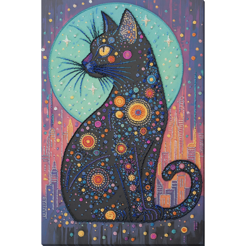 Main Bead Embroidery Kit Stellar Gaze (Animals), AB-967  від Абрис Арт - купити з доставкою ✿ Найкраща ціна від виробника ✿ Оптом та в роздріб ✿ Придбати Big size DIY kits for embroidery with beads