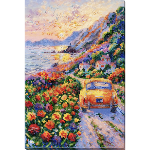 Main Bead Embroidery Kit Twilight Over the Sea (Landscapes), AB-968  від Абрис Арт - купити з доставкою ✿ Найкраща ціна від виробника ✿ Оптом та в роздріб ✿ Придбати Big size DIY kits for embroidery with beads