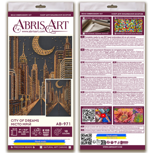 Main Bead Embroidery Kit City of dreams (Landscapes), AB-971  від Абрис Арт - купити з доставкою ✿ Найкраща ціна від виробника ✿ Оптом та в роздріб ✿ Придбати Big size DIY kits for embroidery with beads