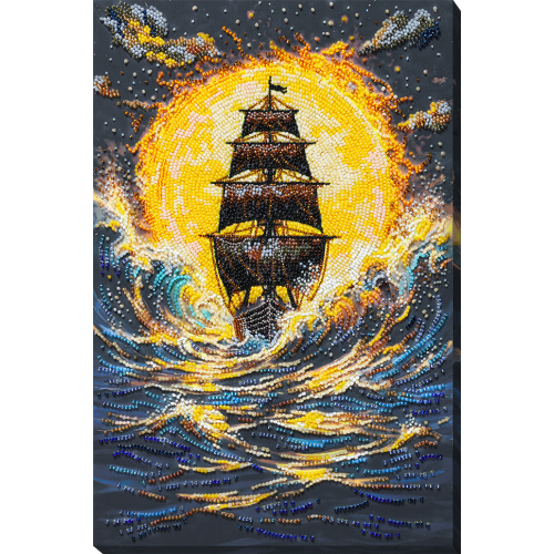 Main Bead Embroidery Kit Under a Blazing Sun (Maritime Stories), AB-976  від Абрис Арт - купити з доставкою ✿ Найкраща ціна від виробника ✿ Оптом та в роздріб ✿ Придбати Big size DIY kits for embroidery with beads