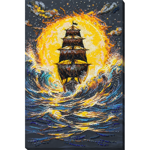 Main Bead Embroidery Kit Under a Blazing Sun (Maritime Stories), AB-976  від Абрис Арт - купити з доставкою ✿ Найкраща ціна від виробника ✿ Оптом та в роздріб ✿ Придбати Big size DIY kits for embroidery with beads