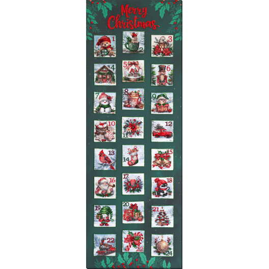 Main Bead Embroidery Kit Christmas Advent calendar (Winter tale), AB-978  від Абрис Арт - купити з доставкою ✿ Найкраща ціна від виробника ✿ Оптом та в роздріб ✿ Придбати Big size DIY kits for embroidery with beads