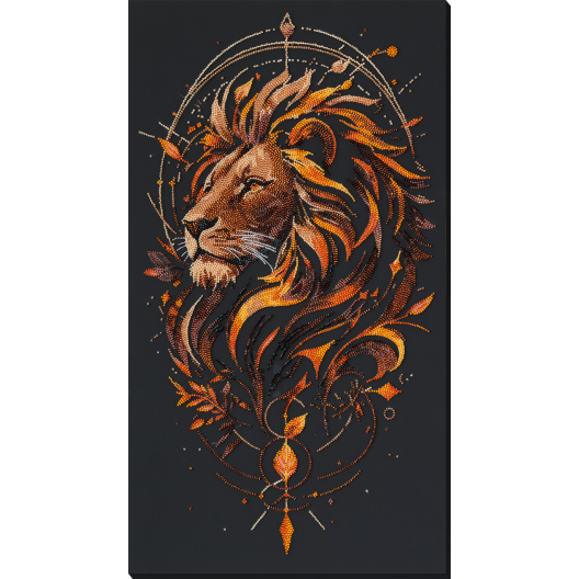 Main Bead Embroidery Kit The King of Beasts (Animals and birds), AB-983  від Абрис Арт - купити з доставкою ✿ Найкраща ціна від виробника ✿ Оптом та в роздріб ✿ Придбати Big size DIY kits for embroidery with beads