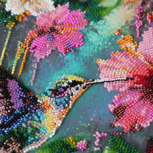 Main Bead Embroidery Kit Tropical Guest (Animals and birds), AB-987  від Абрис Арт - купити з доставкою ✿ Найкраща ціна від виробника ✿ Оптом та в роздріб ✿ Придбати Big size DIY kits for embroidery with beads