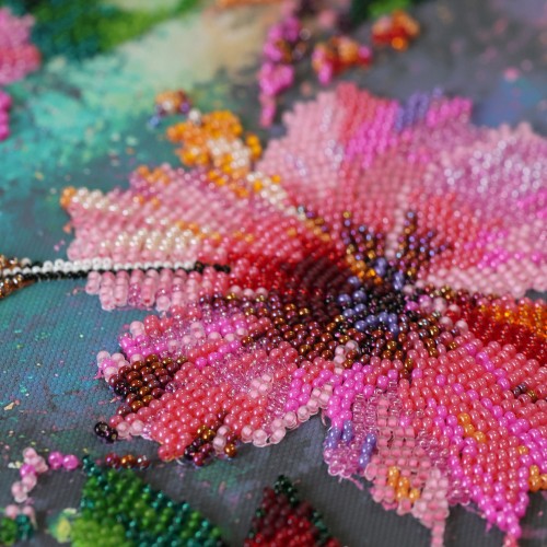 Main Bead Embroidery Kit Tropical Guest (Animals and birds), AB-987  від Абрис Арт - купити з доставкою ✿ Найкраща ціна від виробника ✿ Оптом та в роздріб ✿ Придбати Big size DIY kits for embroidery with beads
