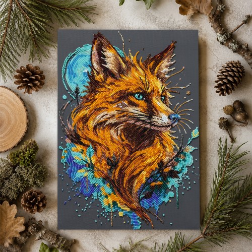Main Bead Embroidery Kit Embodiment of Cunning (Animals and birds), AB-988  від Абрис Арт - купити з доставкою ✿ Найкраща ціна від виробника ✿ Оптом та в роздріб ✿ Придбати Big size DIY kits for embroidery with beads
