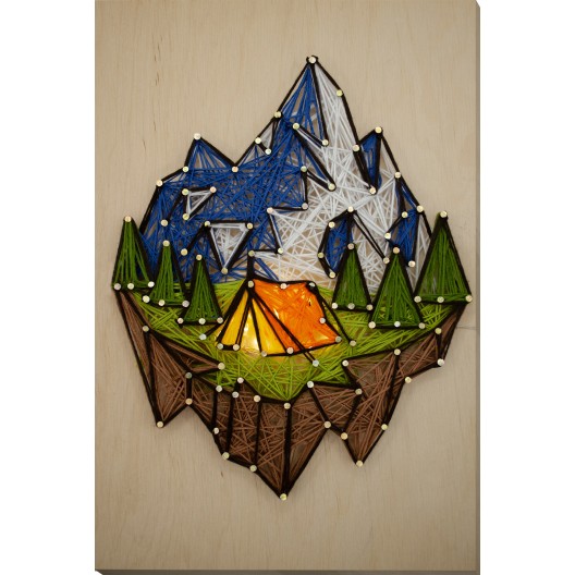 Creative Kit/String Art Аt the foot of the mountain (Deco Scenes)