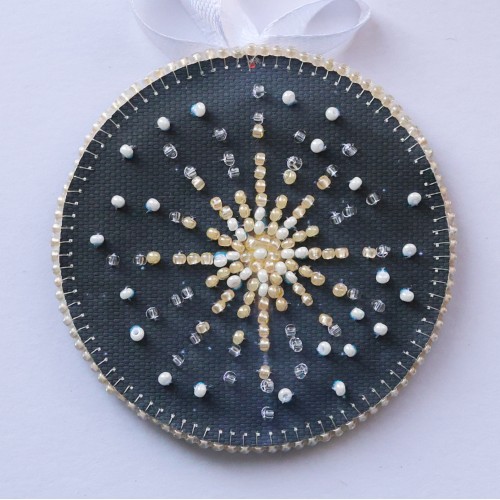 Decoration Holy night (Winter tale), ABT-066  від Абрис Арт - купити з доставкою ✿ Найкраща ціна від виробника ✿ Оптом та в роздріб ✿ Придбати Kits for embroidery with beads on canvas - Christmas and New Year toys and decorations