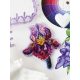 Christmas Ornament Bead Embroidery Kit "Amethyst iris"