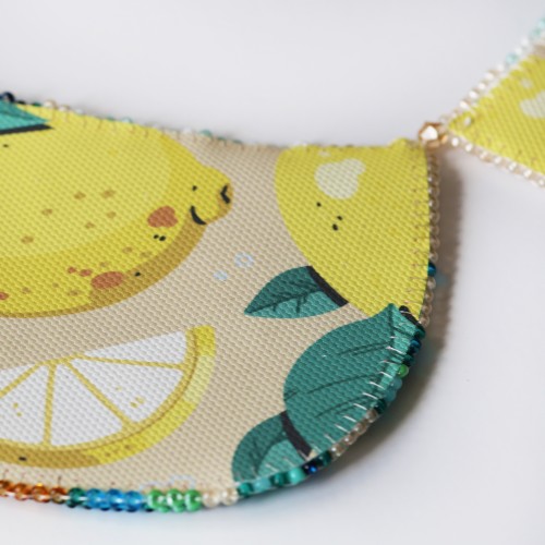 Main Bead Embroidery Kit Collar “Citrus Tenderness” (Flowers), ADC-006  від Абрис Арт - купити з доставкою ✿ Найкраща ціна від виробника ✿ Оптом та в роздріб ✿ Придбати Collar sets