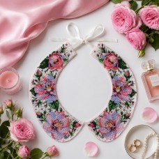 Main Bead Embroidery Kit Collar "Rose Veil" (Flowers)