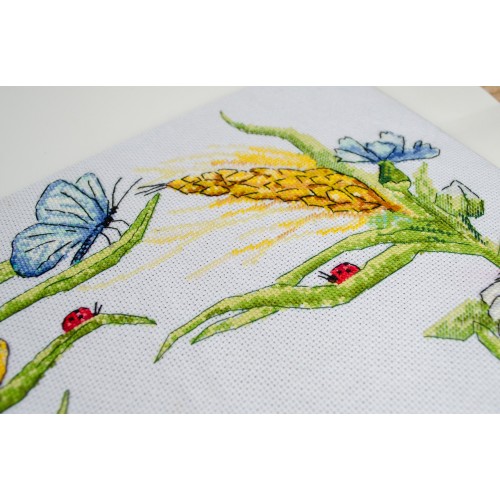 Cross-stitch kits Summer wreath (Flowers)