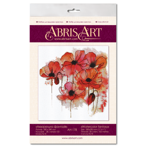 Cross-stitch kits Watercolor fantasy (Flowers)
