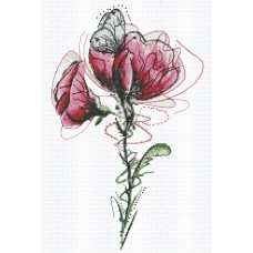 Cross-stitch kits In the world of colors (Flowers)