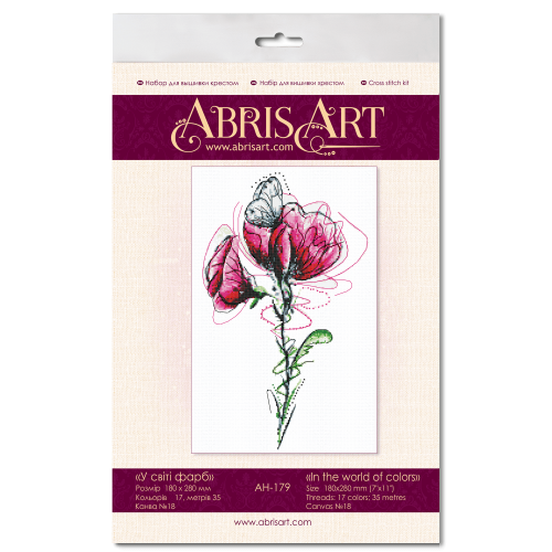 Cross-stitch kits In the world of colors (Flowers)