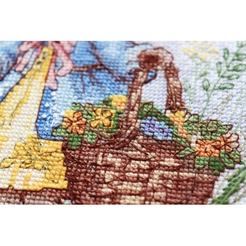 Cross-stitch kits Spring Bunny (Deco Scenes)