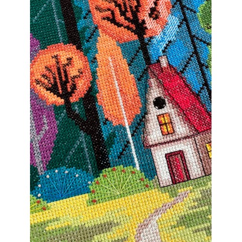 Cross-stitch kits Cozy in the forest (Deco Scenes)