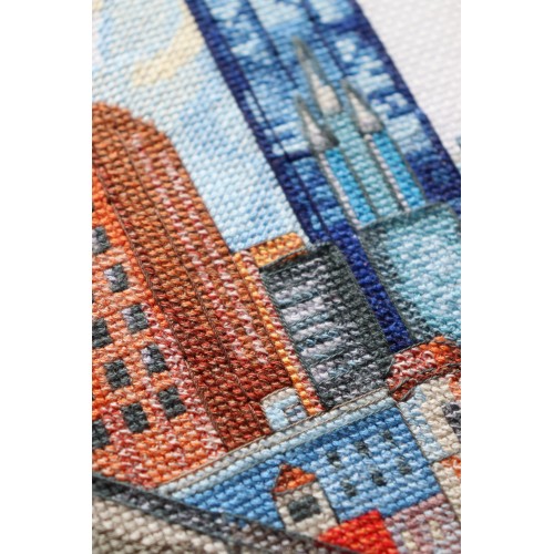 Cross-stitch kits Big city life (Landscape), AH-219  від Абрис Арт - купити з доставкою ✿ Найкраща ціна від виробника ✿ Оптом та в роздріб ✿ Придбати Big kits for cross stitch embroidery