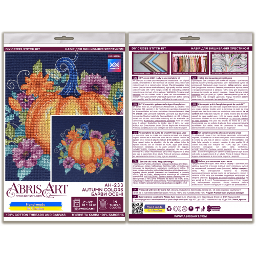 Cross-stitch kits Autumn colors (Deco Scenes), AH-233  від Абрис Арт - купити з доставкою ✿ Найкраща ціна від виробника ✿ Оптом та в роздріб ✿ Придбати Big kits for cross stitch embroidery