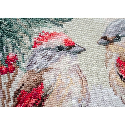 Cross-stitch kits Chittering about winter (Deco Scenes)