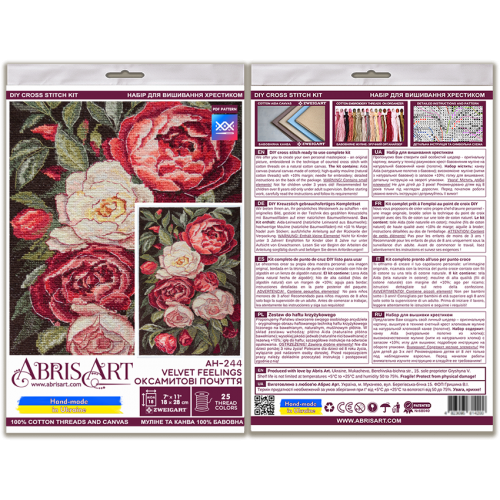 Cross-stitch kits Velvet feelings (Deco Scenes), AH-244  від Абрис Арт - купити з доставкою ✿ Найкраща ціна від виробника ✿ Оптом та в роздріб ✿ Придбати Big kits for cross stitch embroidery