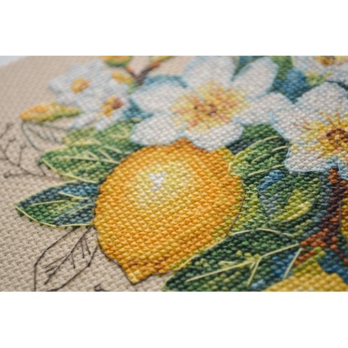 Cross-stitch kits Lemon mood (Deco Scenes), AH-246  від Абрис Арт - купити з доставкою ✿ Найкраща ціна від виробника ✿ Оптом та в роздріб ✿ Придбати Big kits for cross stitch embroidery