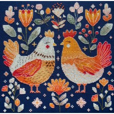 Cross-stitch kits Best hen friends (Deco Scenes)