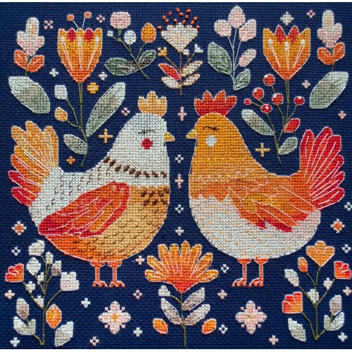 Cross-stitch kits Best hen friends (Deco Scenes), AH-247  від Абрис Арт - купити з доставкою ✿ Найкраща ціна від виробника ✿ Оптом та в роздріб ✿ Придбати Big kits for cross stitch embroidery